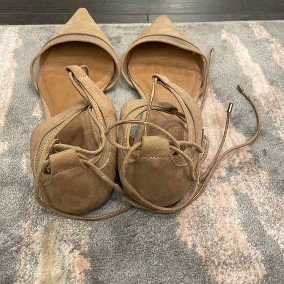 Beige Zara Flats with String Wrap - Picture 3 of 3